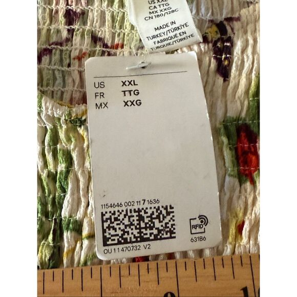 NWT H&M Puff-Skeeve Textured Jersey Dress SZ XXL - Picture 11 of 12